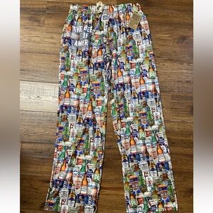 NWT Brief Insanity Beers of America Pajama Lounge Pants Size XL